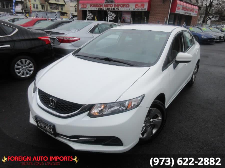 2015 Honda Civic Sedan 4dr CVT LX, available for sale in Irvington, New Jersey | Foreign Auto Imports. Irvington, New Jersey