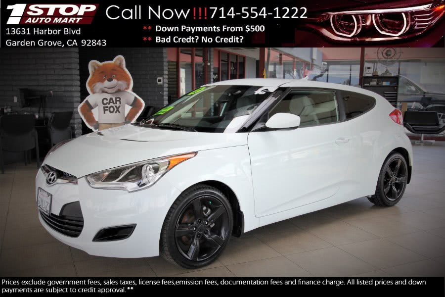 2012 Hyundai Veloster 3dr Cpe Auto w/Gray Int, available for sale in Garden Grove, California | 1 Stop Auto Mart Inc.. Garden Grove, California