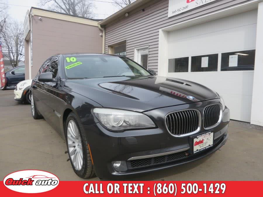 2010 BMW 7 Series 4dr Sdn 750Li xDrive AWD, available for sale in Bristol, Connecticut | Quick Auto LLC. Bristol, Connecticut