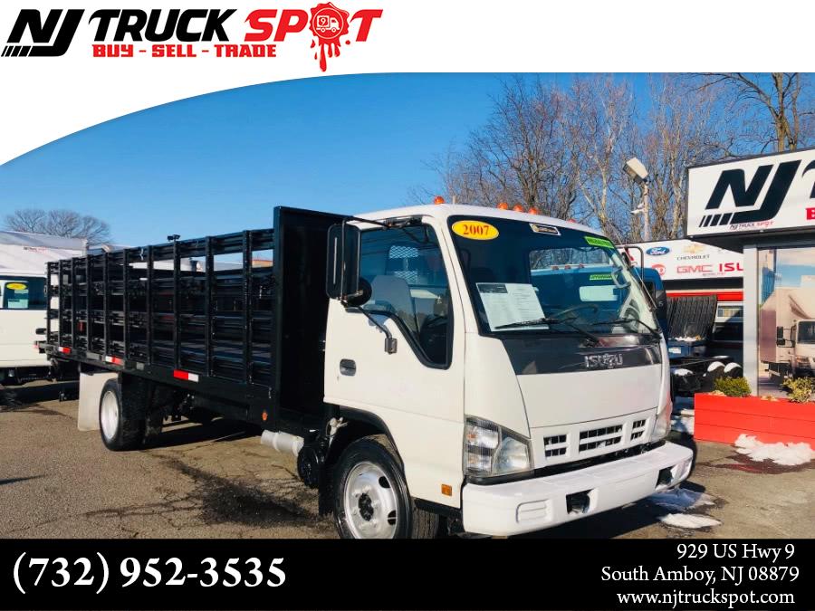 2007 Isuzu NQR 20 FEET STAKE BODY + TUCK AWAY LIFT, available for sale in South Amboy, New Jersey | NJ Truck Spot. South Amboy, New Jersey