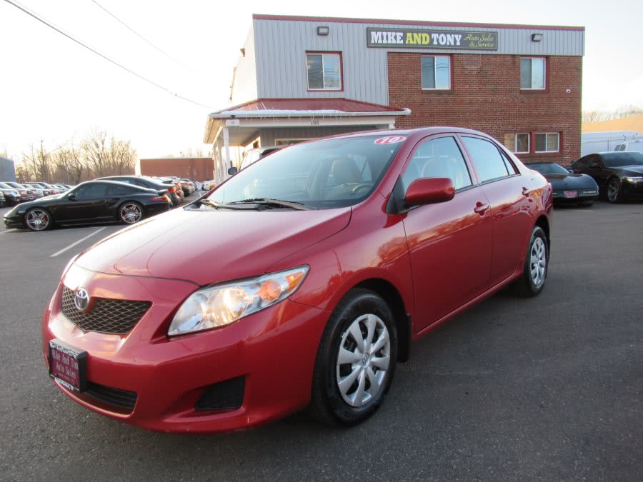 2010 Toyota Corolla 4dr Sdn Man S (Natl), available for sale in South Windsor, Connecticut | Mike And Tony Auto Sales, Inc. South Windsor, Connecticut