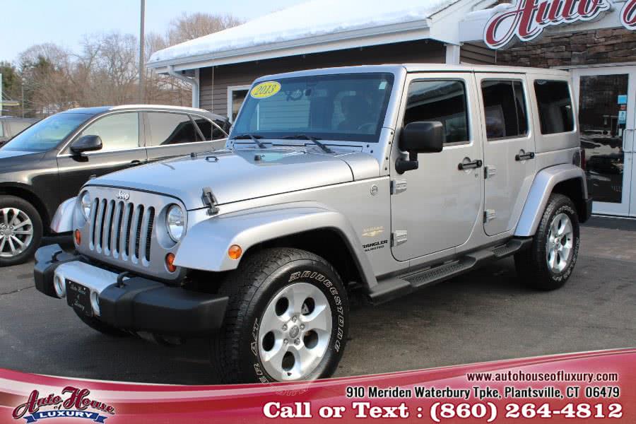 2013 Jeep Wrangler Unlimited 4WD 4dr Sahara, available for sale in Plantsville, Connecticut | Auto House of Luxury. Plantsville, Connecticut