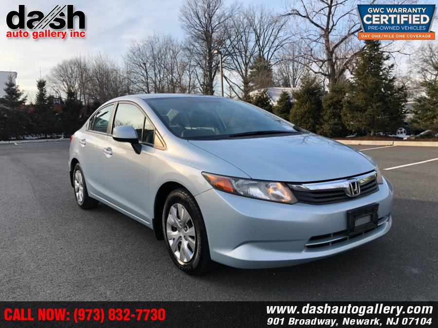 2012 Honda Civic Sdn 4dr Auto LX, available for sale in Newark, New Jersey | Dash Auto Gallery Inc.. Newark, New Jersey