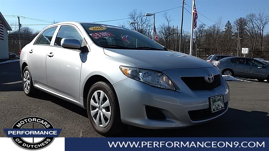 2010 Toyota Corolla 4dr Sdn Auto LE (Natl), available for sale in Wappingers Falls, New York | Performance Motor Cars. Wappingers Falls, New York