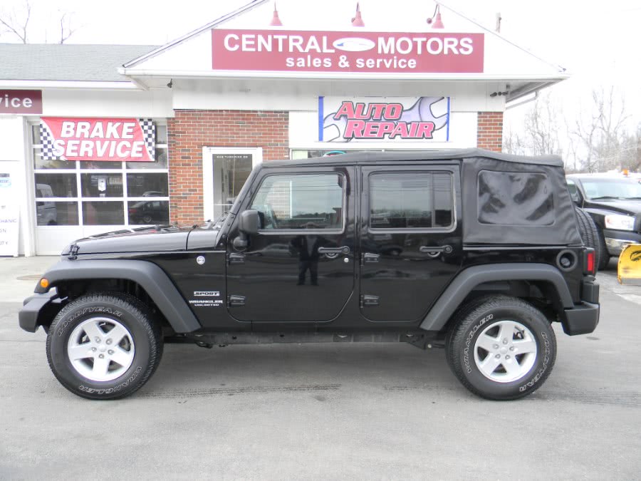 2016 Jeep Wrangler Unlimited 4WD 4dr Sport, available for sale in Southborough, Massachusetts | M&M Vehicles Inc dba Central Motors. Southborough, Massachusetts