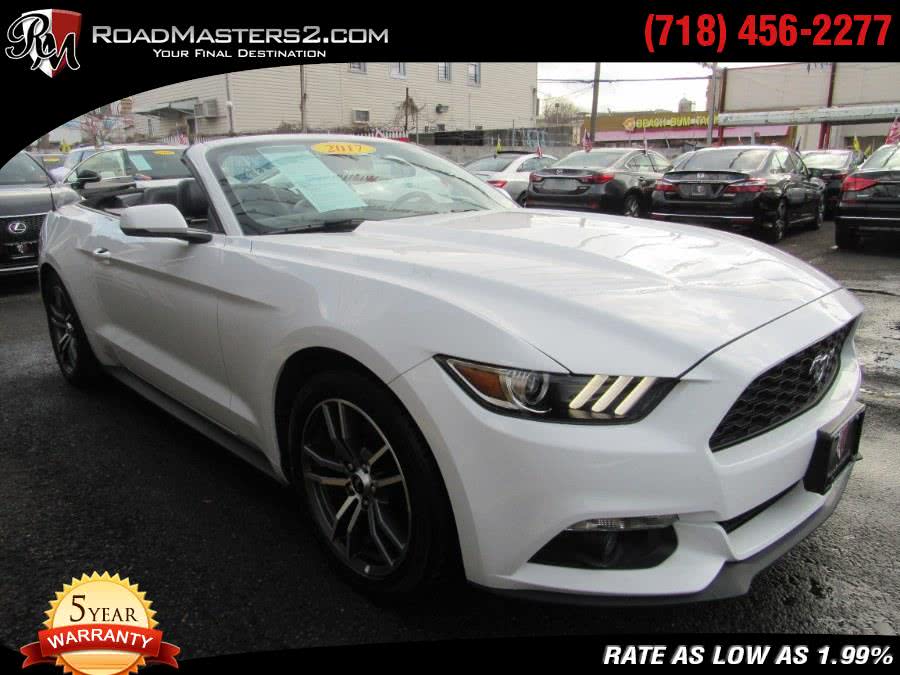 2017 Ford Mustang EcoBoost Premium Convertible, available for sale in Middle Village, New York | Road Masters II INC. Middle Village, New York