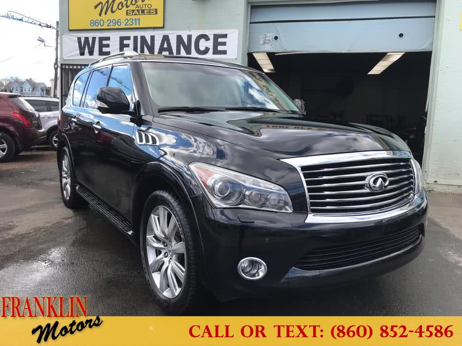 2011 Infiniti QX56 4WD 4dr 7-passenger, available for sale in Hartford, Connecticut | Franklin Motors Auto Sales LLC. Hartford, Connecticut