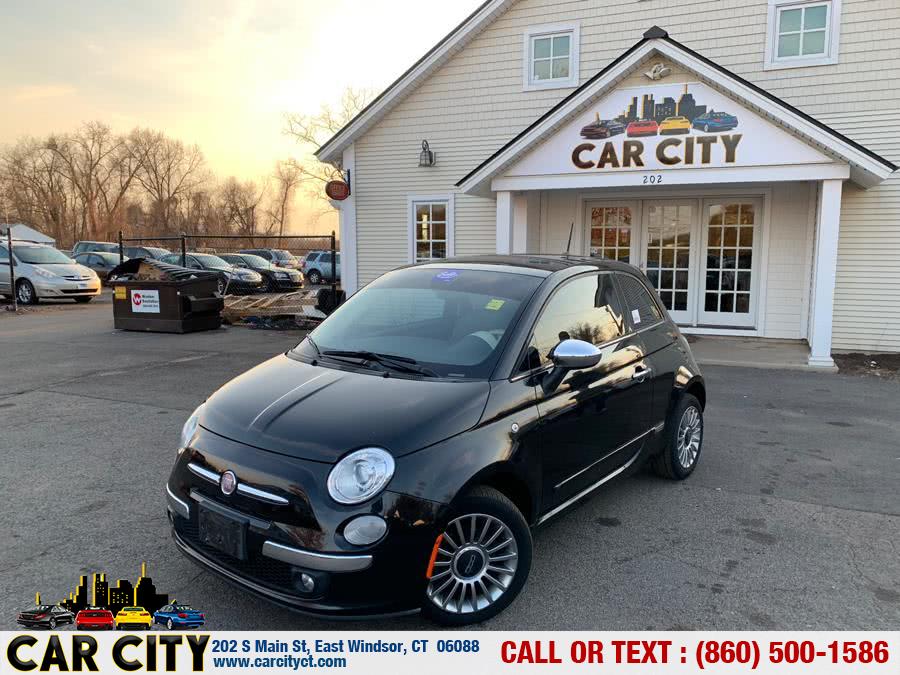 2012 FIAT 500 2dr HB Lounge, available for sale in East Windsor, Connecticut | Car City LLC. East Windsor, Connecticut