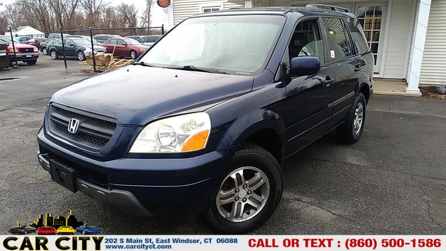 2004 Honda Pilot 4WD EX Auto w/Leather, available for sale in East Windsor, Connecticut | Car City LLC. East Windsor, Connecticut