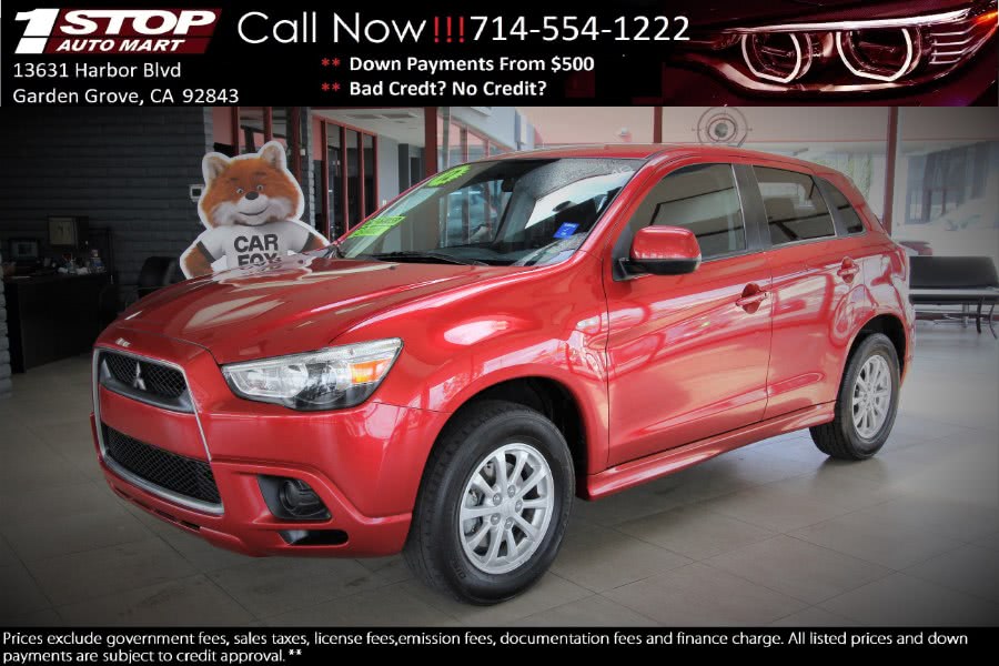 2012 Mitsubishi Outlander Sport 2WD 4dr CVT ES, available for sale in Garden Grove, California | 1 Stop Auto Mart Inc.. Garden Grove, California
