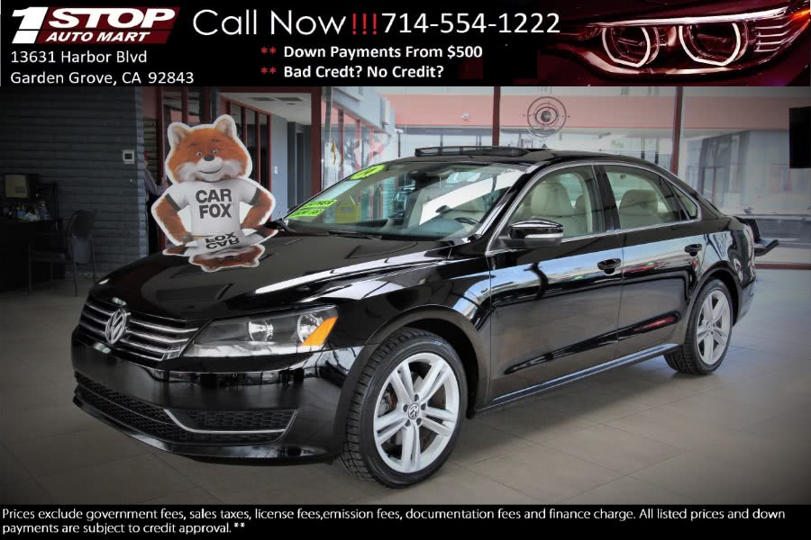 2014 Volkswagen Passat 4dr Sdn 1.8T Auto SE w/Sunroof PZEV, available for sale in Garden Grove, California | 1 Stop Auto Mart Inc.. Garden Grove, California