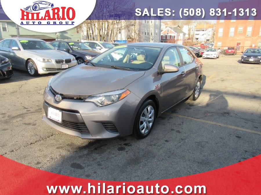 2016 Toyota Corolla 4dr Sdn CVT LE (Natl), available for sale in Worcester, Massachusetts | Hilario's Auto Sales Inc.. Worcester, Massachusetts