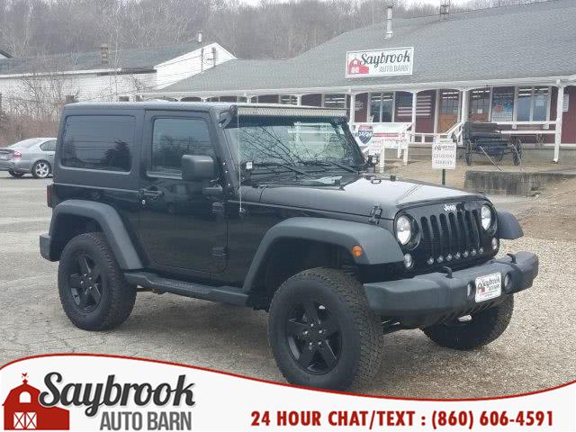 2015 Jeep Wrangler 4WD 2dr Sport, available for sale in Old Saybrook, Connecticut | Saybrook Auto Barn. Old Saybrook, Connecticut