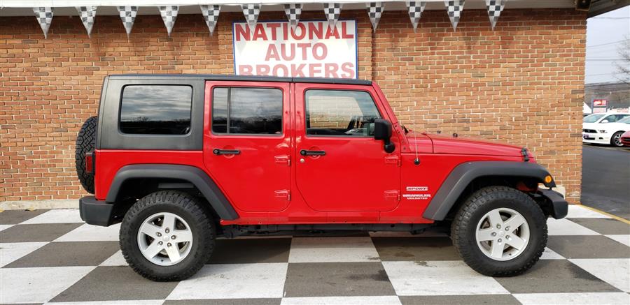 2010 Jeep Wrangler Unlimited 4WD 4dr Sport, available for sale in Waterbury, Connecticut | National Auto Brokers, Inc.. Waterbury, Connecticut 2010 Jeep Wrangler Unlimited 4WD 4dr Sport, available for sale in Waterbury, Connecticut | National Auto Brokers, Inc.. Waterbury, Connecticut