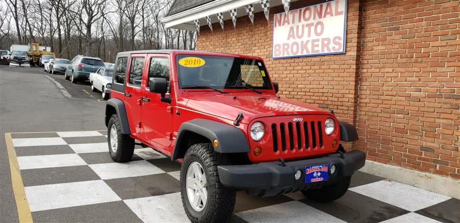 2010 Jeep Wrangler Unlimited 4WD 4dr Sport, available for sale in Waterbury, Connecticut | National Auto Brokers, Inc.. Waterbury, Connecticut 2010 Jeep Wrangler Unlimited 4WD 4dr Sport, available for sale in Waterbury, Connecticut | National Auto Brokers, Inc.. Waterbury, Connecticut