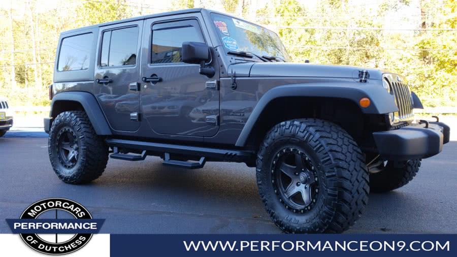 2016 Jeep Wrangler Unlimited 4WD 4dr Sport, available for sale in Wappingers Falls, New York | Performance Motor Cars. Wappingers Falls, New York