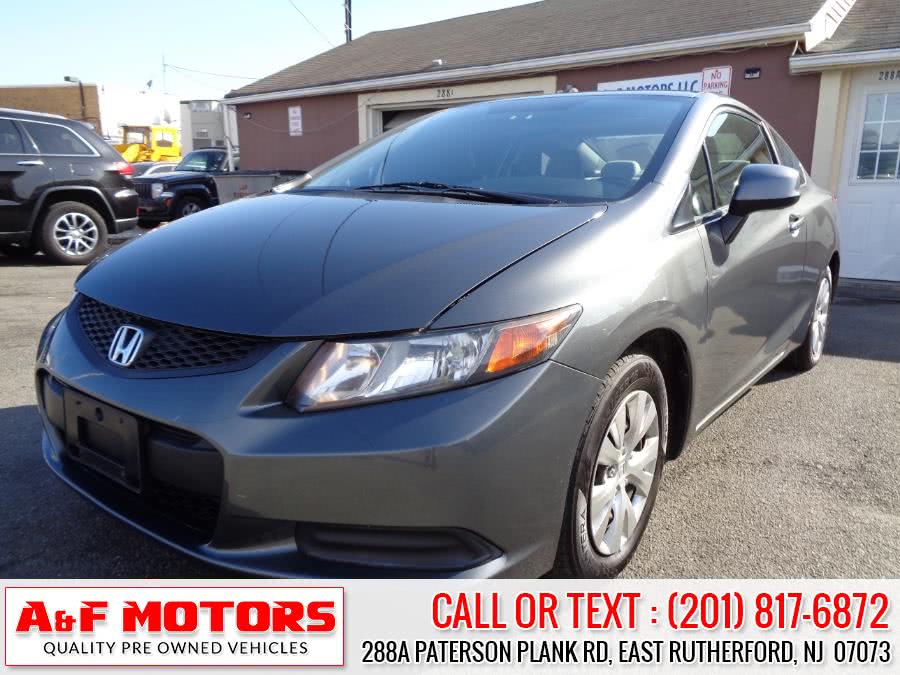 2012 Honda Civic Cpe 2dr Auto LX PZEV, available for sale in East Rutherford, New Jersey | A&F Motors LLC. East Rutherford, New Jersey