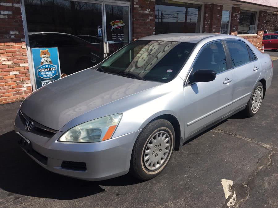 2007 Honda Accord Sdn 4dr I4 MT VP, available for sale in Naugatuck, Connecticut | Riverside Motorcars, LLC. Naugatuck, Connecticut