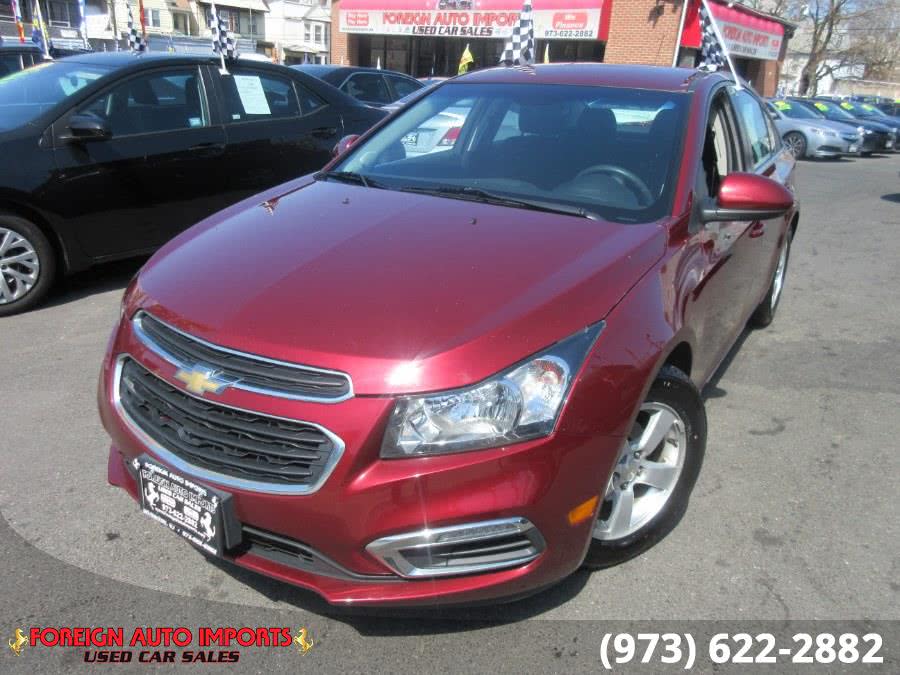 2016 Chevrolet Cruze Limited 4dr Sdn Auto LT w/1LT, available for sale in Irvington, New Jersey | Foreign Auto Imports. Irvington, New Jersey
