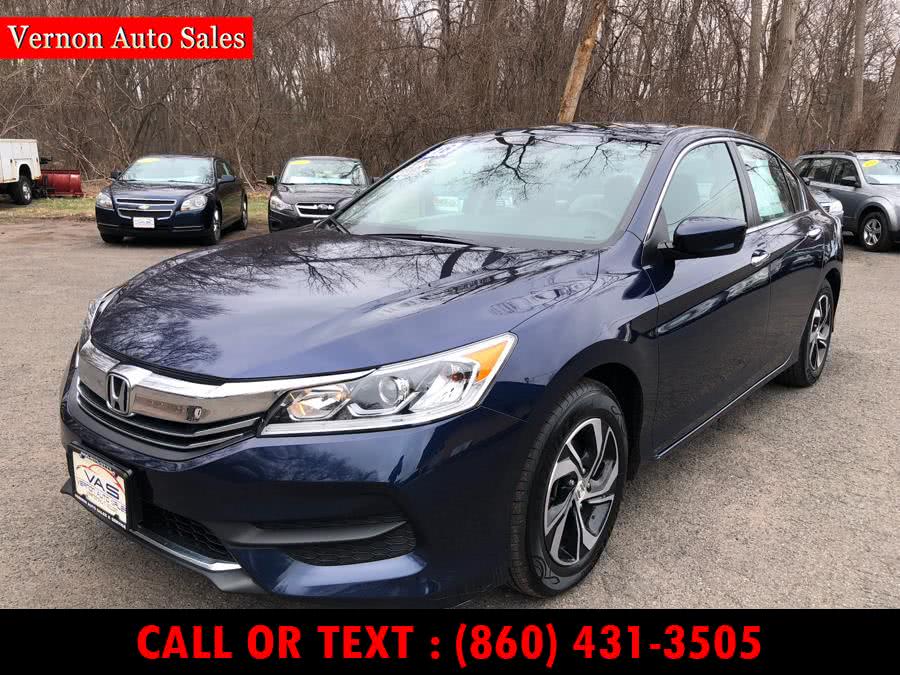 2016 Honda Accord Sedan 4dr I4 CVT LX, available for sale in Manchester, Connecticut | Vernon Auto Sale & Service. Manchester, Connecticut