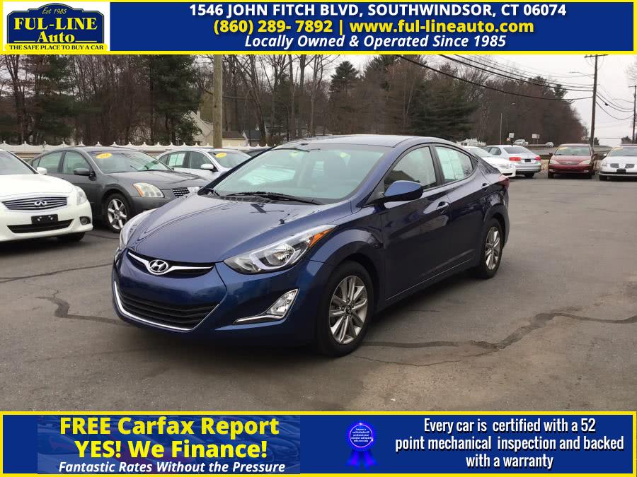 2016 Hyundai Elantra 4dr Sdn Man SE (Alabama Plant), available for sale in South Windsor , Connecticut | Ful-line Auto LLC. South Windsor , Connecticut