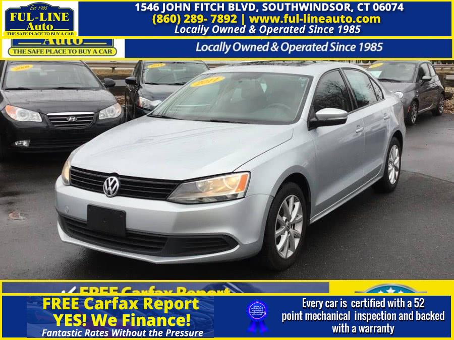 2011 Volkswagen Jetta Sedan 4dr Auto SE w/Convenience & Sunroof PZEV, available for sale in South Windsor , Connecticut | Ful-line Auto LLC. South Windsor , Connecticut