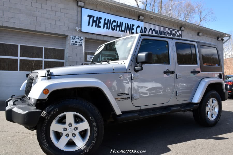 2016 Jeep Wrangler Unlimited 4WD 4dr Sport, available for sale in Waterbury, Connecticut | Highline Car Connection. Waterbury, Connecticut