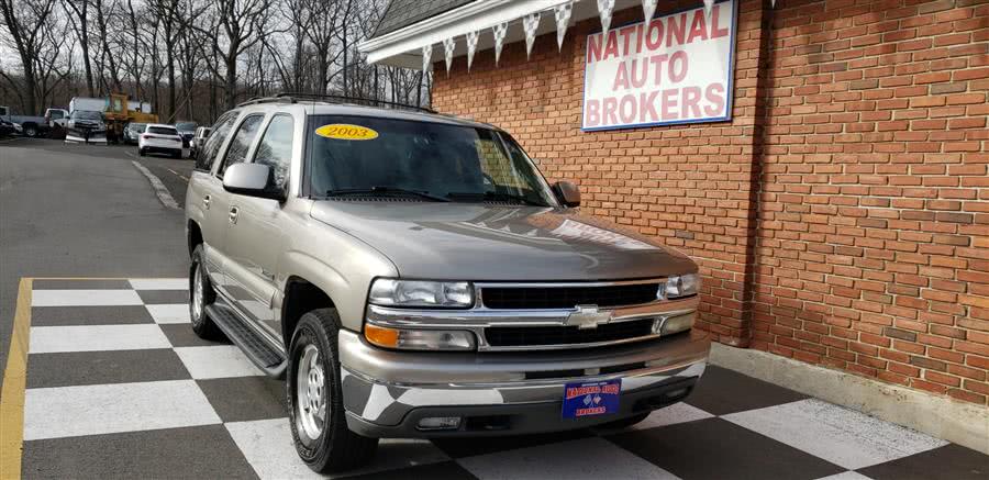 2003 Chevrolet Tahoe 4dr 1500 4WD LT, available for sale in Waterbury, Connecticut | National Auto Brokers, Inc.. Waterbury, Connecticut