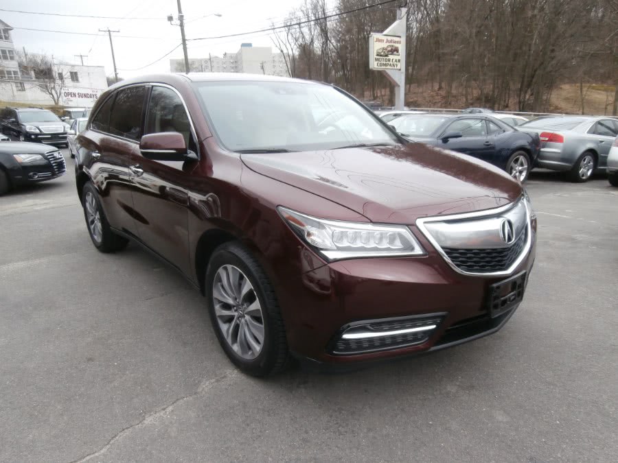 2014 Acura MDX SH-AWD 4dr Tech Pkg, available for sale in Waterbury, Connecticut | Jim Juliani Motors. Waterbury, Connecticut