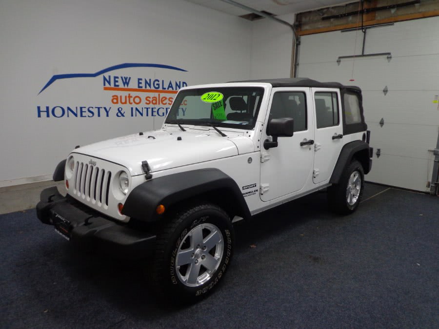 2012 Jeep Wrangler Unlimited 4WD 4dr Sport, available for sale in Plainville, Connecticut | New England Auto Sales LLC. Plainville, Connecticut
