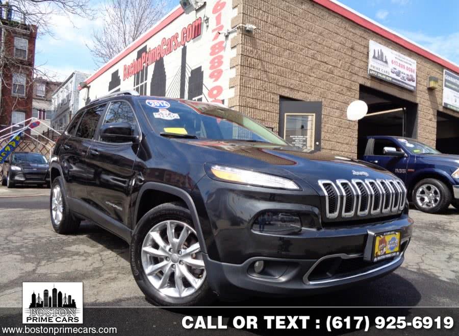 2016 Jeep Cherokee 4WD 4dr Limited, available for sale in Chelsea, Massachusetts | Boston Prime Cars Inc. Chelsea, Massachusetts
