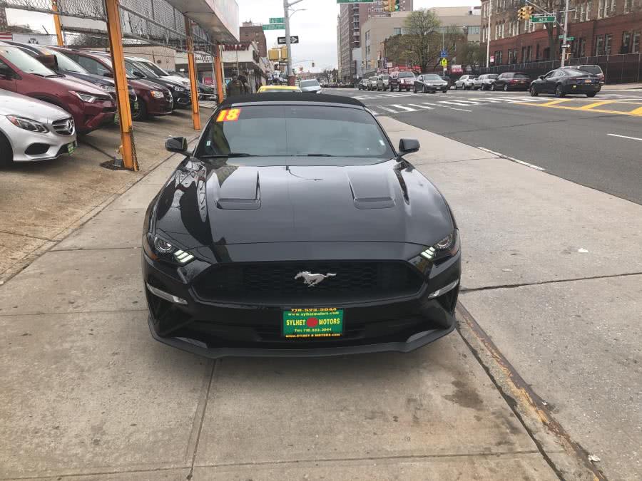 2018 Ford Mustang EcoBoost Premium Convertible, available for sale in Jamaica, New York | Sylhet Motors Inc.. Jamaica, New York