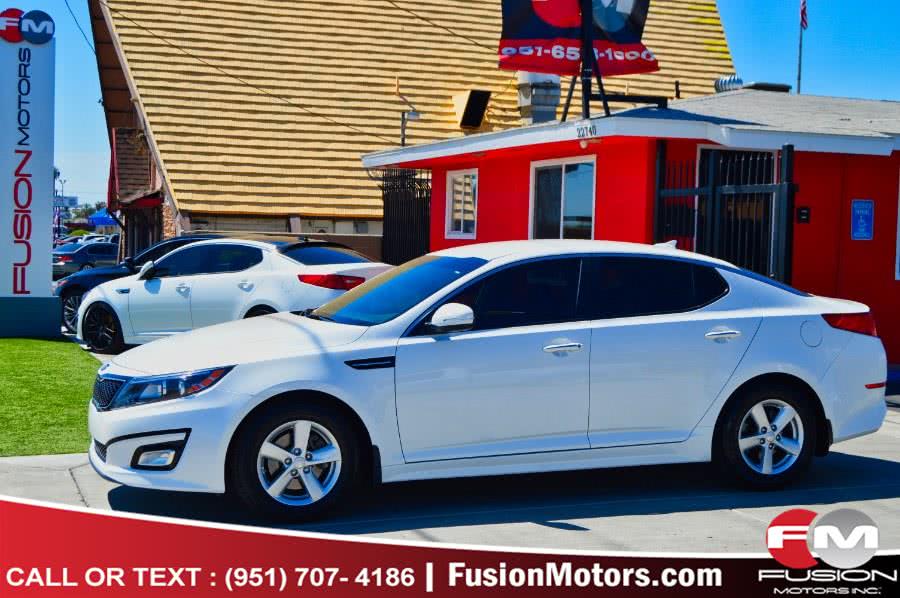 Used Kia Optima 4dr Sdn LX 2015 | Fusion Motors Inc. Moreno Valley, California