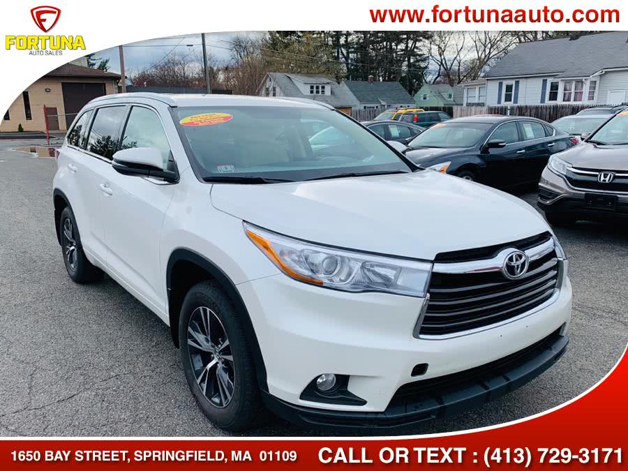 2016 Toyota Highlander AWD 4dr V6 XLE (Natl), available for sale in Springfield, Massachusetts | Fortuna Auto Sales Inc.. Springfield, Massachusetts