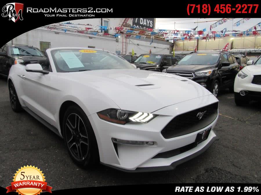 2018 Ford Mustang EcoBoost Convertible, available for sale in Middle Village, New York | Road Masters II INC. Middle Village, New York