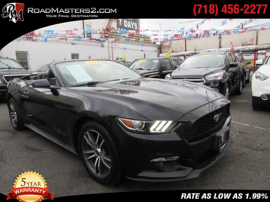 2016 Ford Mustang 2dr Conv EcoBoost Premium, available for sale in Middle Village, New York | Road Masters II INC. Middle Village, New York