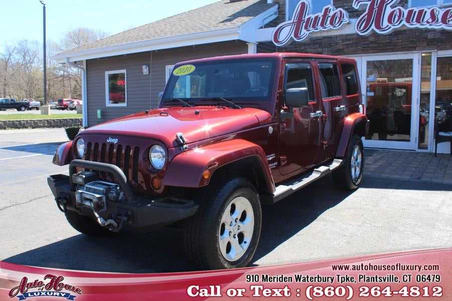 2010 Jeep Wrangler Unlimited 4WD 4dr Sahara, available for sale in Plantsville, Connecticut | Auto House of Luxury. Plantsville, Connecticut