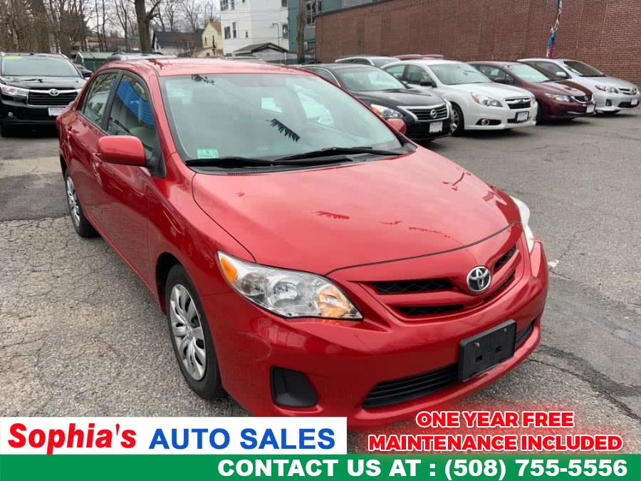 2012 Toyota Corolla 4dr Sdn Auto LE (Natl), available for sale in Worcester, Massachusetts | Sophia's Auto Sales Inc. Worcester, Massachusetts