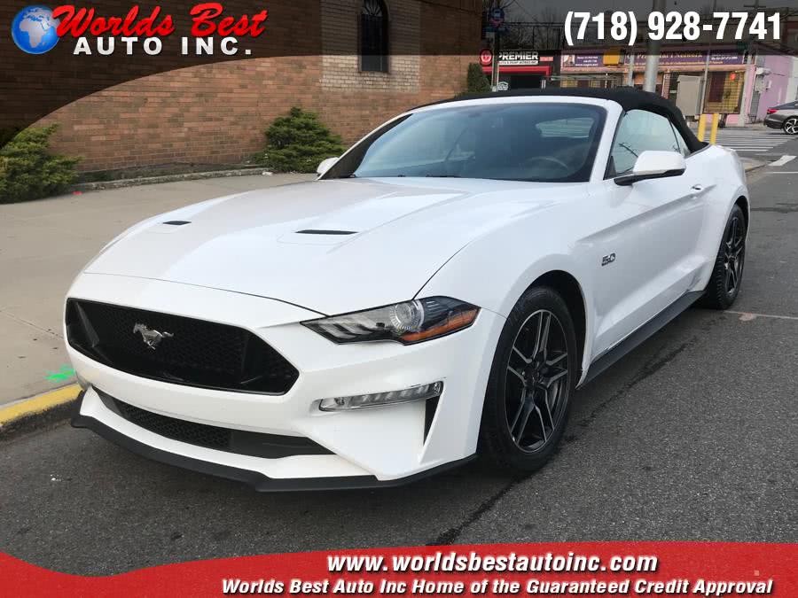 2018 Ford Mustang GT Premium Convertible, available for sale in Brooklyn, New York | Worlds Best Auto Inc. Brooklyn, New York