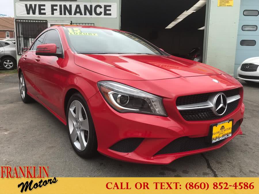 2015 Mercedes-Benz CLA-Class 4dr Sdn CLA 250 FWD, available for sale in Hartford, Connecticut | Franklin Motors Auto Sales LLC. Hartford, Connecticut