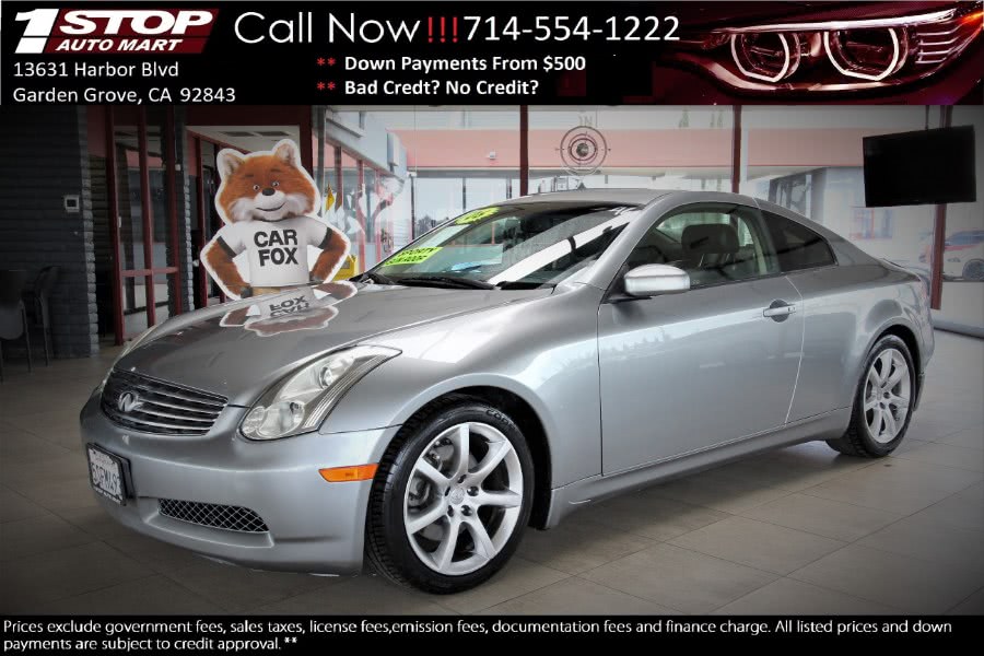 2006 Infiniti G35 Coupe 2dr Cpe Auto, available for sale in Garden Grove, California | 1 Stop Auto Mart Inc.. Garden Grove, California