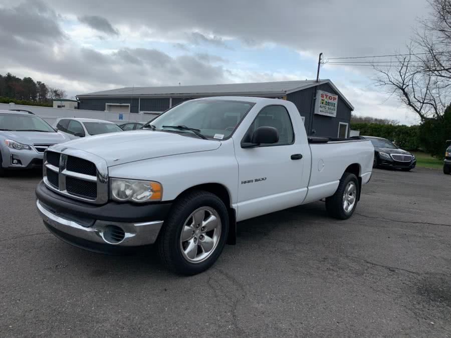2003 Dodge Ram 1500 2dr Reg Cab 140.5" WB ST, available for sale in East Windsor, Connecticut | Stop & Drive Auto Sales. East Windsor, Connecticut