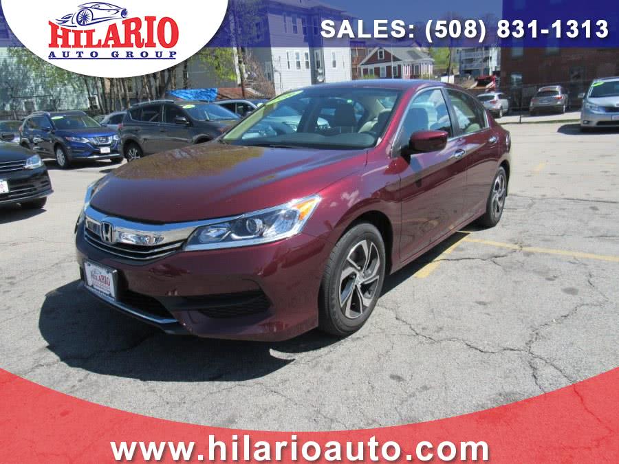 2016 Honda Accord Sdn 4dr I4 CVT LX, available for sale in Worcester, Massachusetts | Hilario's Auto Sales Inc.. Worcester, Massachusetts