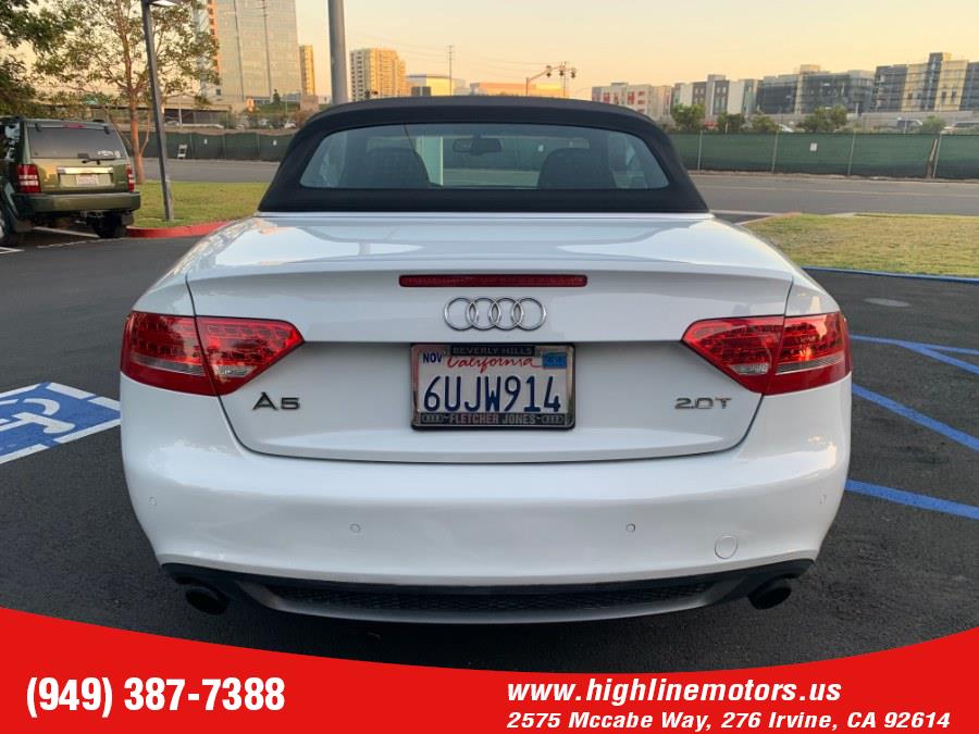 Used Audi A5 Cabriolet 2.0T Prestige 2012 | High Line Motors LLC. Irvine, California Used Audi A5 Cabriolet 2.0T Prestige 2012 | High Line Motors LLC. Irvine, California