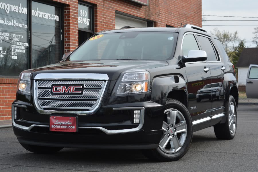 2016 GMC Terrain AWD 4dr Denali, available for sale in ENFIELD, Connecticut | Longmeadow Motor Cars. ENFIELD, Connecticut