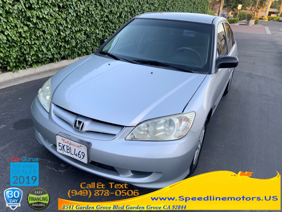 2004 Honda Civic 4dr Sdn VP Auto w/Side Airbags, available for sale in Garden Grove, California | Speedline Motors. Garden Grove, California