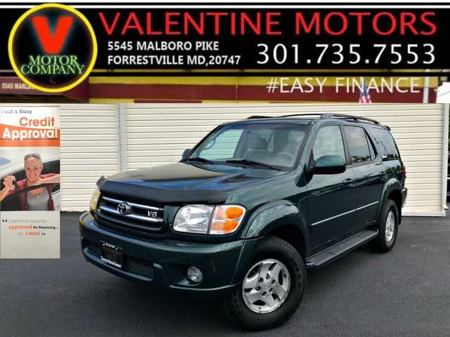 2001 Toyota Sequoia Limited, available for sale in Forestville, Maryland | Valentine Motor Company. Forestville, Maryland