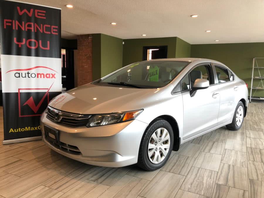 2012 Honda Civic Sdn 4dr Auto LX, available for sale in West Hartford, Connecticut | AutoMax. West Hartford, Connecticut