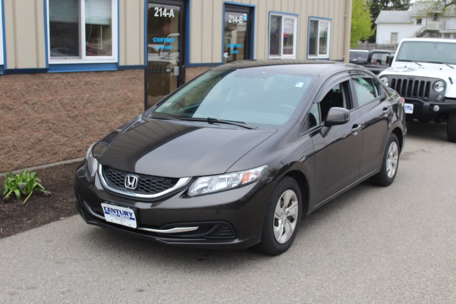 2013 Honda Civic Sdn 4dr Auto LX, available for sale in East Windsor, Connecticut | Century Auto And Truck. East Windsor, Connecticut