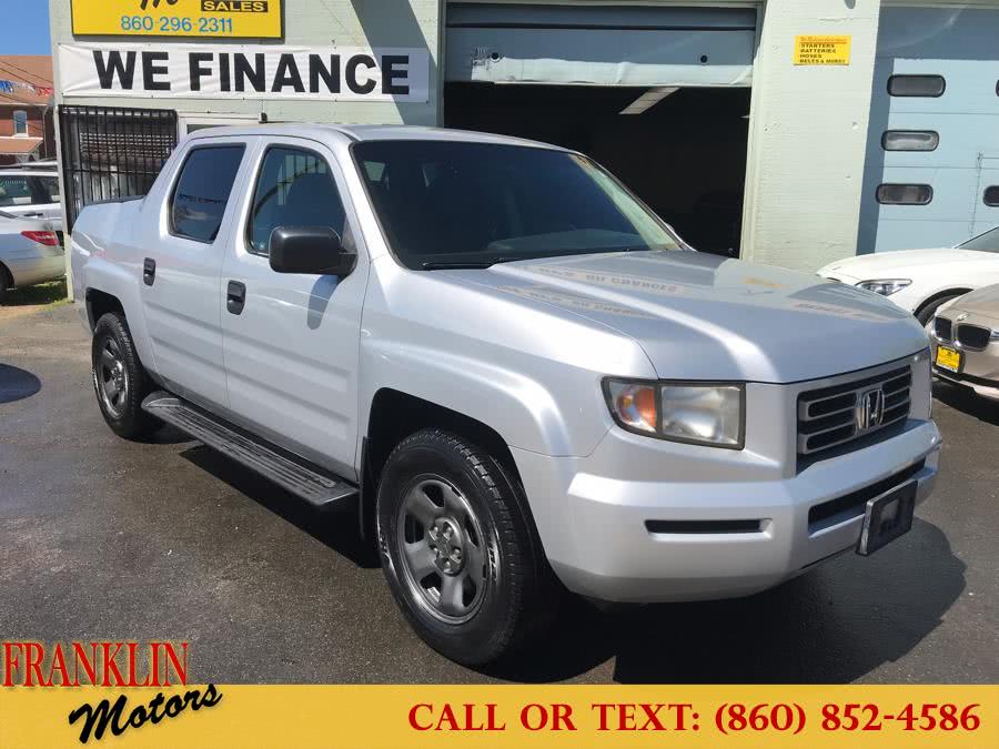 2006 Honda Ridgeline RT AT, available for sale in Hartford, Connecticut | Franklin Motors Auto Sales LLC. Hartford, Connecticut